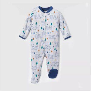 Lamaze Size 3 Months Baby Boys' Organic Cotton Modern Woodland Sleep N' Play - G